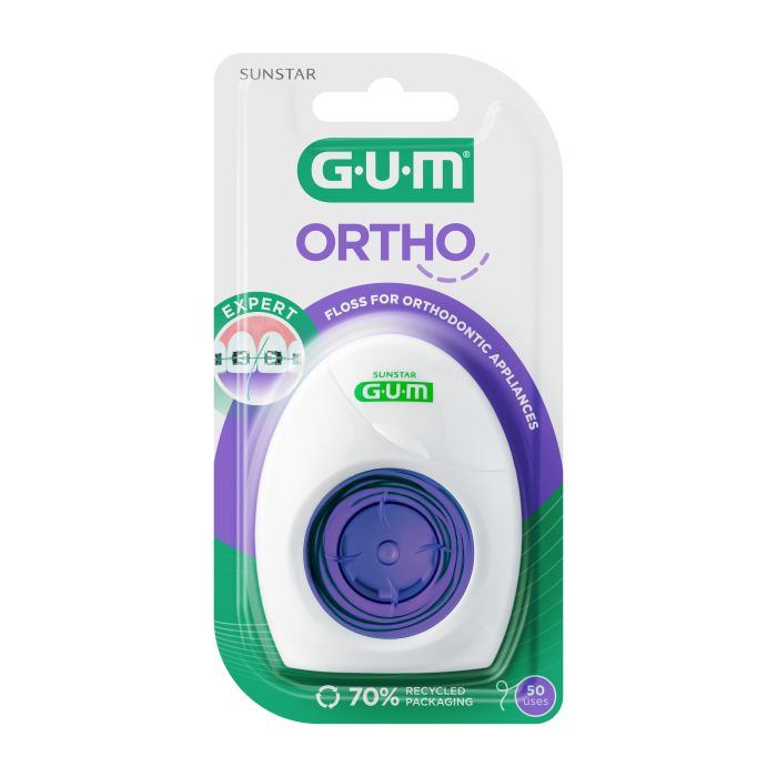 GUM Ortho Floss hammaslanka/siltalanka 50 kpl kuva 5