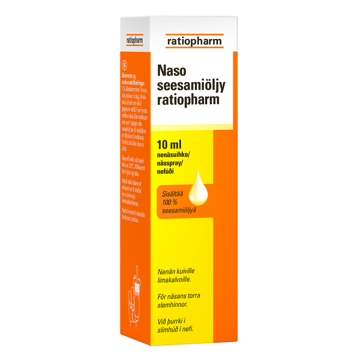 Naso seesamiöljy ratiopharm spray 10 ml