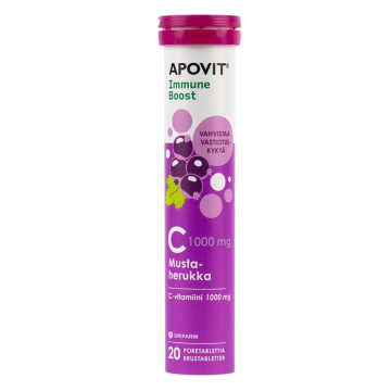 Apovit C-vitamiinipore mustaherukka 20 tabl