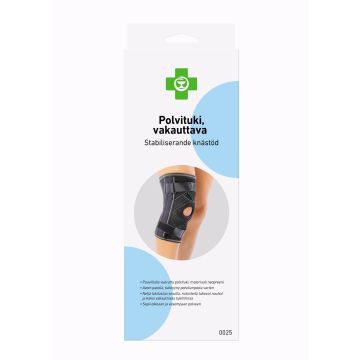 APTEEKKI Polvituki, vakauttava L musta 1 kpl