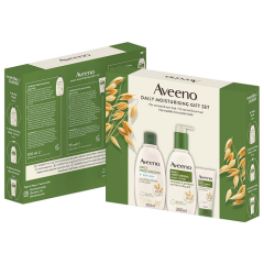 Aveeno Daily Moisturising lahjapakkaus (Lotion, Wash, Hand Cream) 1 kpl