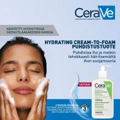 CeraVe Hydrating Cream-to-foam Cleanser puhdistustuote 236 ml